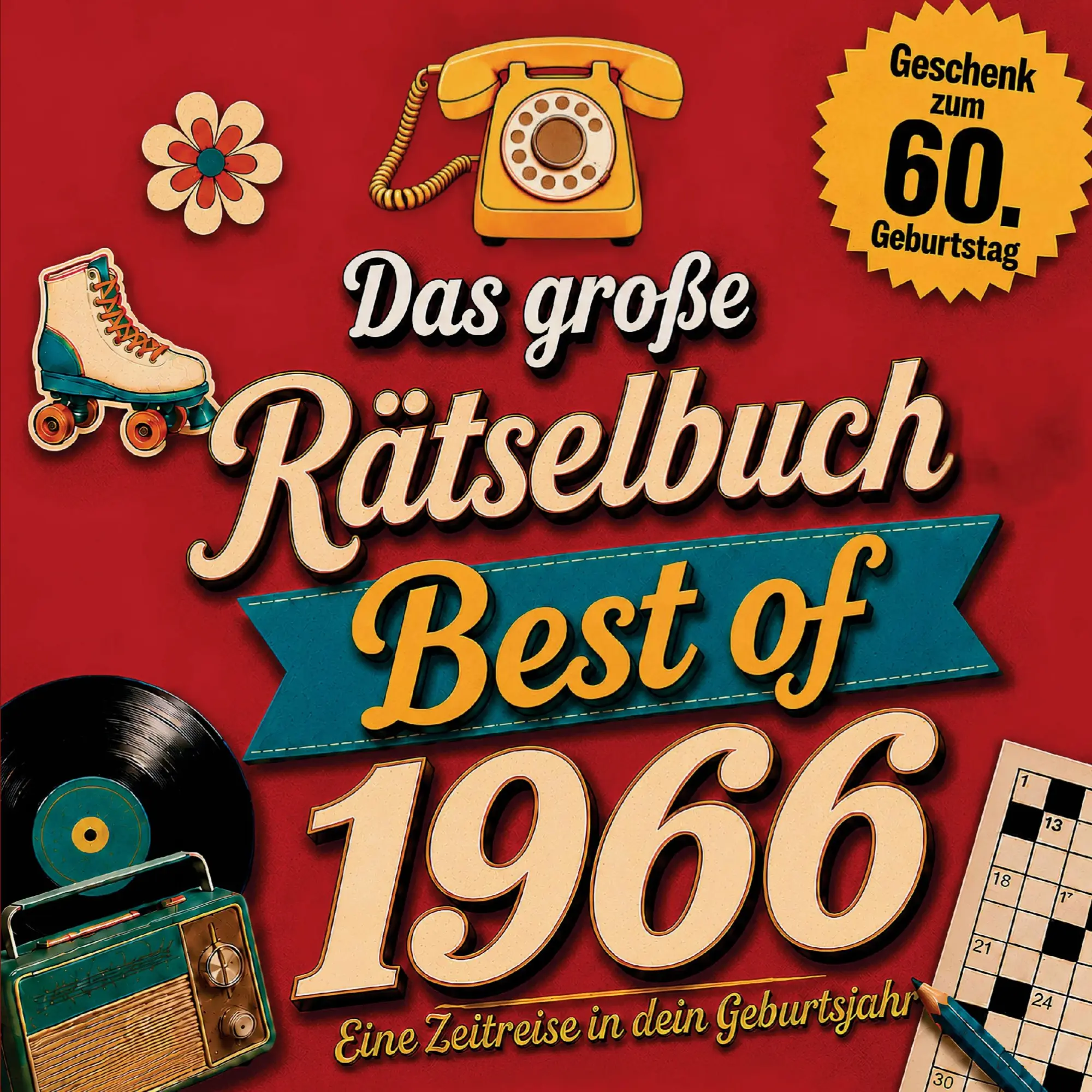 Cover: 9789403918143 | Das große Jahrgangs-Rätselbuch - Best of 1966 | Goldene Jahre Verlag