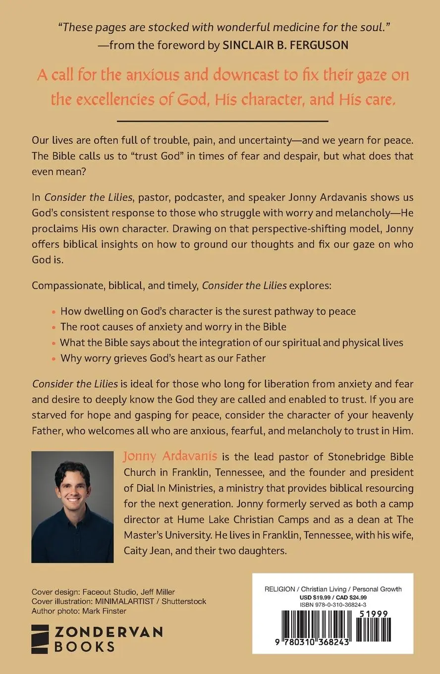 Rückseite: 9780310368243 | Consider the Lilies | Finding Perfect Peace in the Character of God
