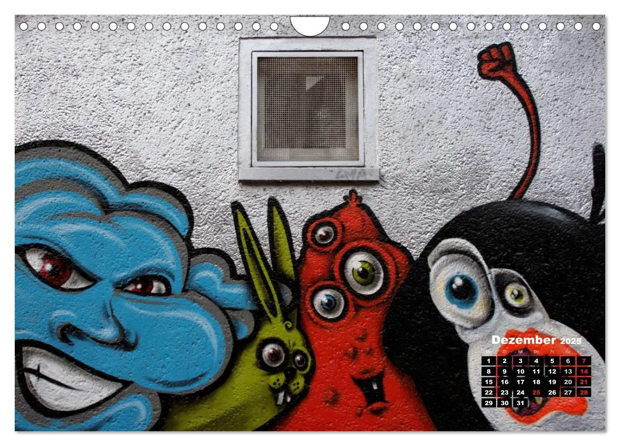 Bild: 9783435738243 | Street-Art 2025 / CH-Version (Wandkalender 2025 DIN A4 quer),...