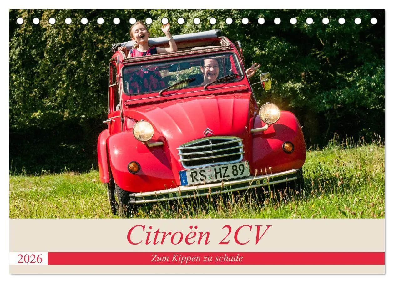 Cover: 9783457758243 | Citroën 2 CV - Zum Kippen zu schade (Tischkalender 2026 DIN A5...