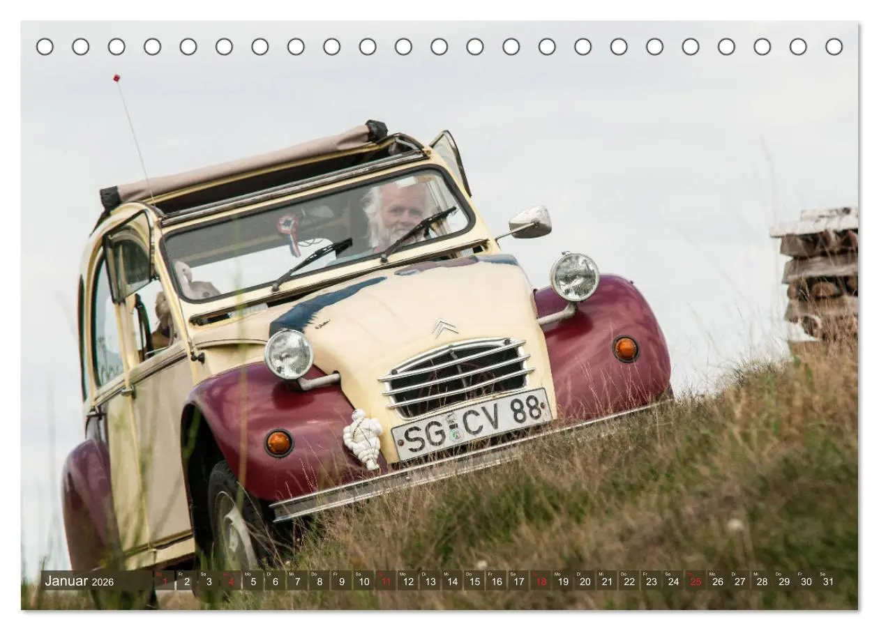 Bild: 9783457758243 | Citroën 2 CV - Zum Kippen zu schade (Tischkalender 2026 DIN A5...