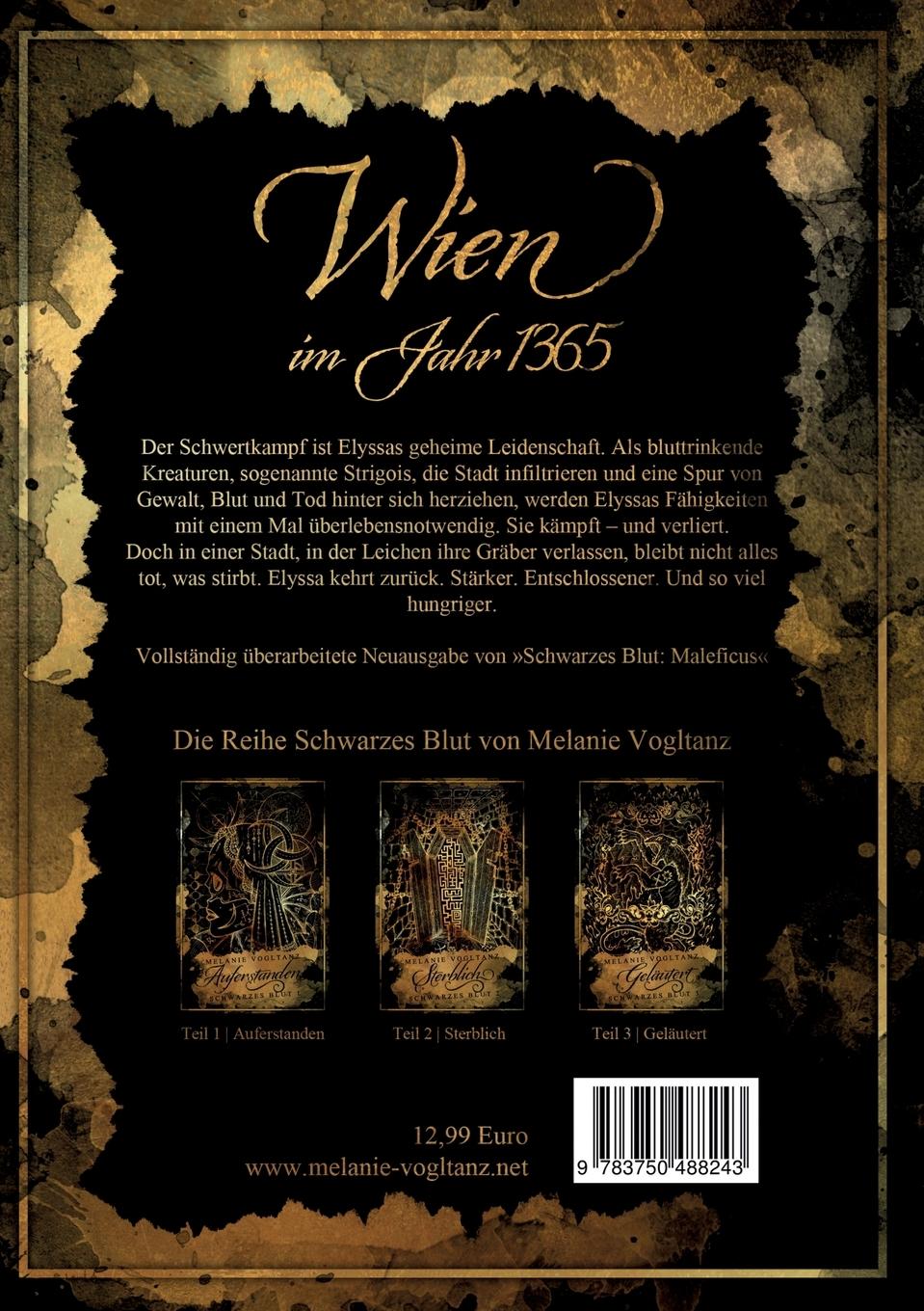 Rückseite: 9783750488243 | Auferstanden | Melanie Vogltanz | Taschenbuch | Schwarzes Blut | 2020