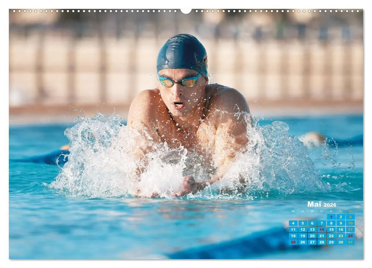Bild: 9783457508343 | Schwimmen: Sport auf blauen Bahnen (Wandkalender 2026 DIN A2 quer),...