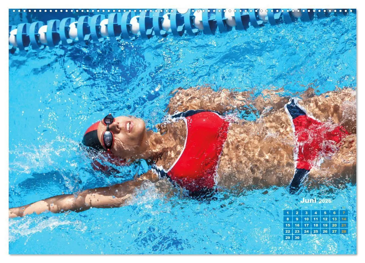 Bild: 9783457508343 | Schwimmen: Sport auf blauen Bahnen (Wandkalender 2026 DIN A2 quer),...