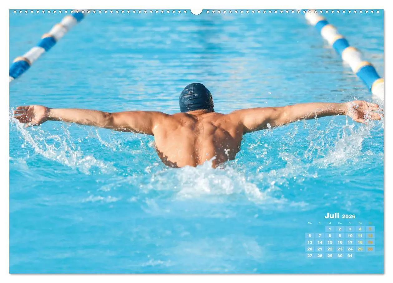 Bild: 9783457508343 | Schwimmen: Sport auf blauen Bahnen (Wandkalender 2026 DIN A2 quer),...