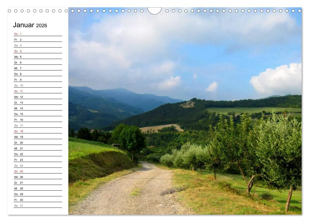 Bild: 9783457988343 | Franziskusweg - Camino di Assisi (Wandkalender 2026 DIN A3 quer),...