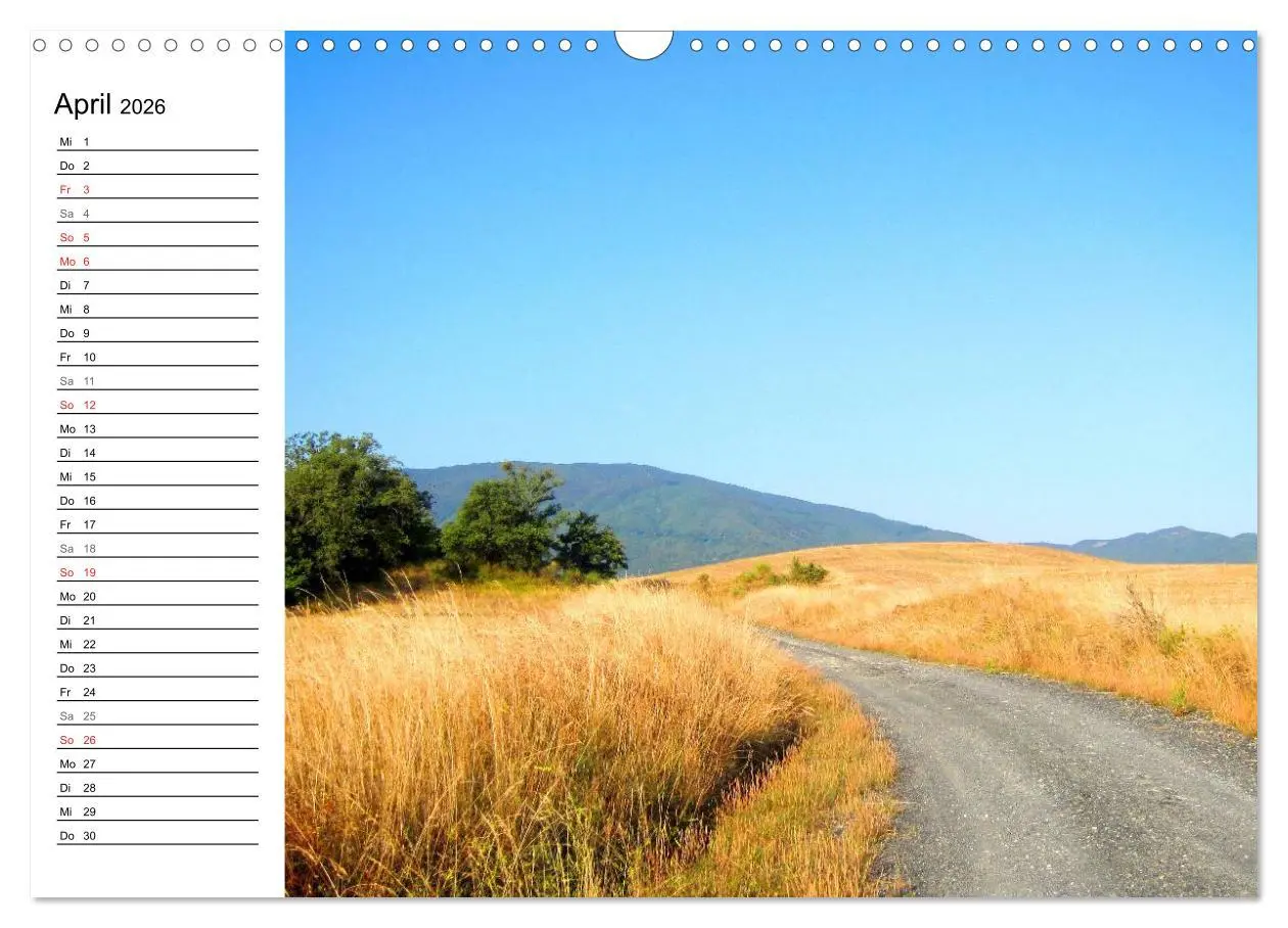 Bild: 9783457988343 | Franziskusweg - Camino di Assisi (Wandkalender 2026 DIN A3 quer),...