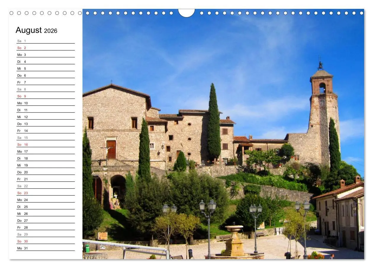Bild: 9783457988343 | Franziskusweg - Camino di Assisi (Wandkalender 2026 DIN A3 quer),...