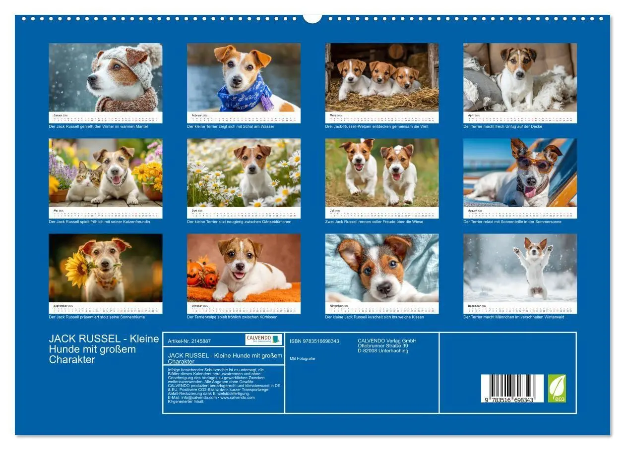Bild: 9783516698343 | JACK RUSSEL - Kleine Hunde mit großem Charakter (hochwertiger...
