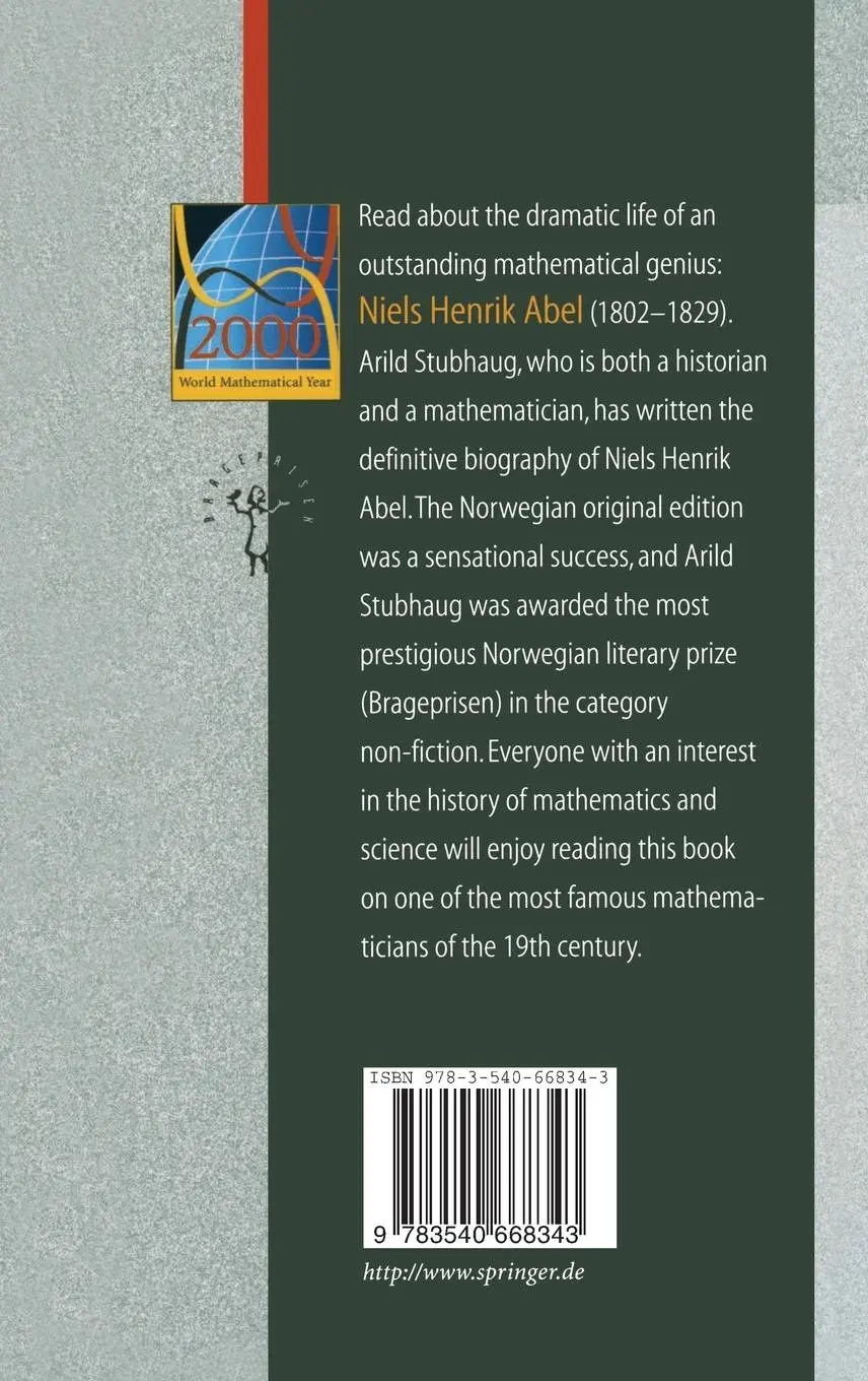 Rückseite: 9783540668343 | NIELS HENRIK ABEL and his Times | Called Too Soon by Flames Afar | x