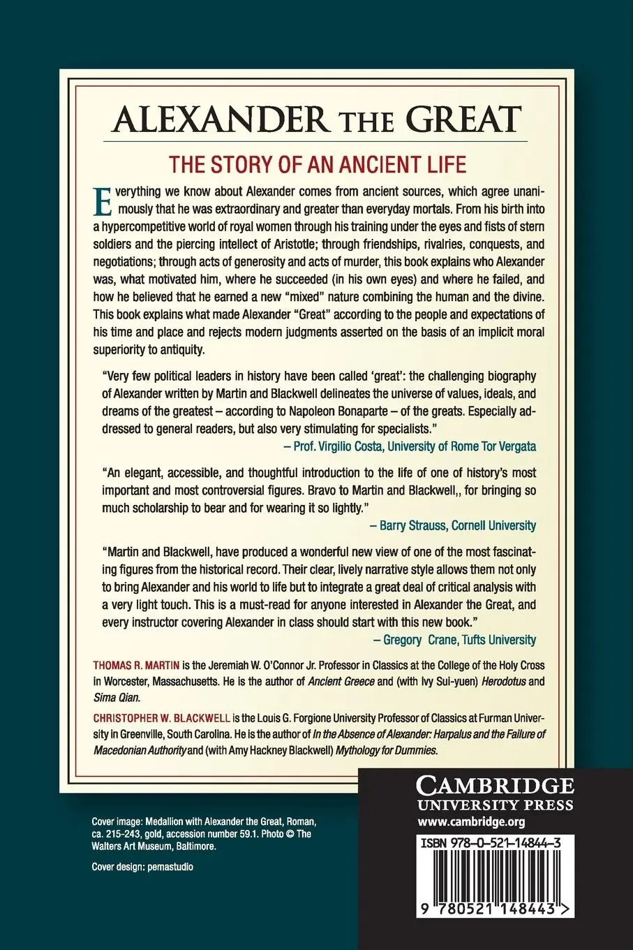 Rückseite: 9780521148443 | Alexander the Great | Thomas R. Martin (u. a.) | Taschenbuch | 2015