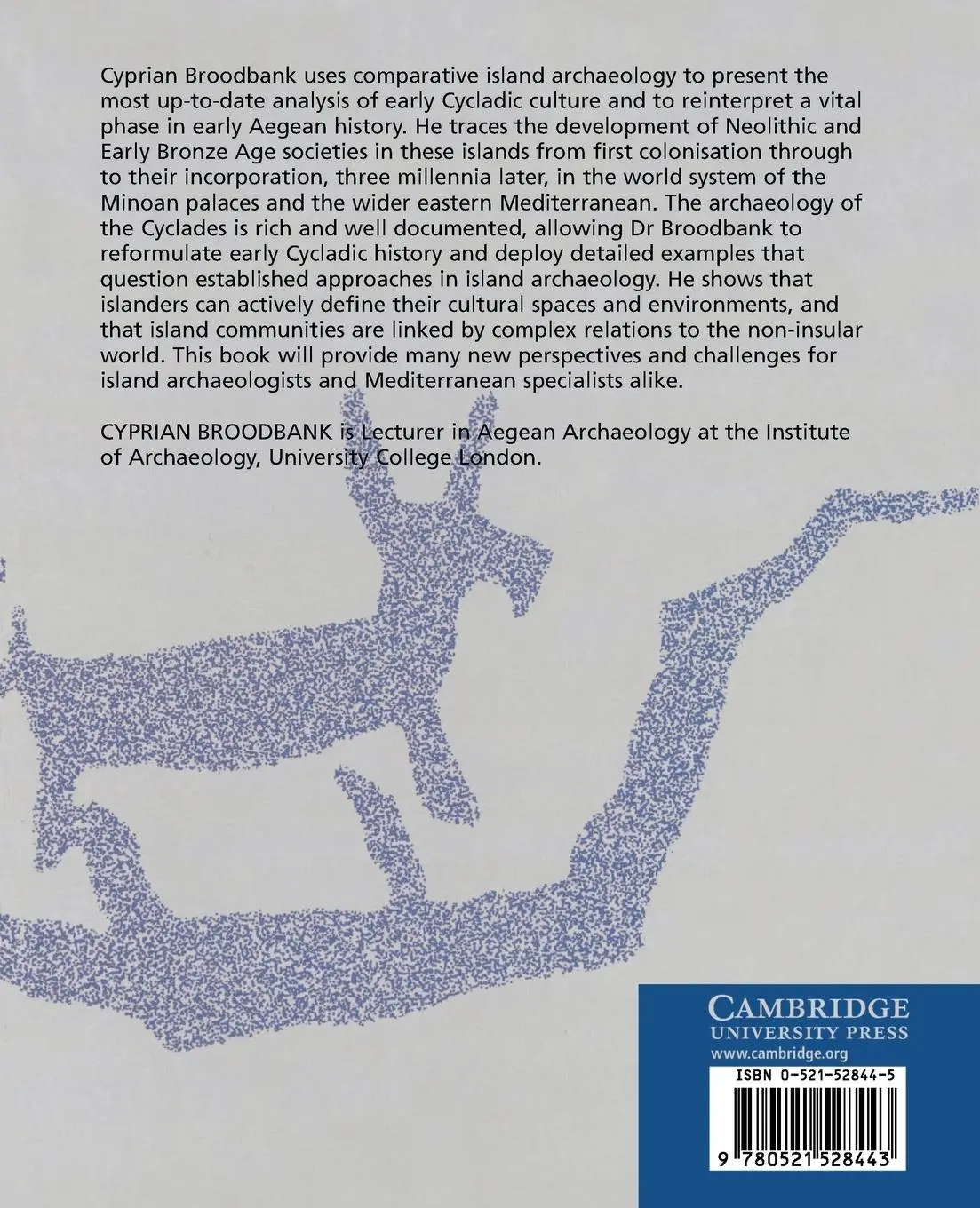 Rückseite: 9780521528443 | An Island Archaeology of the Early Cyclades | Cyprian Broodbank | Buch