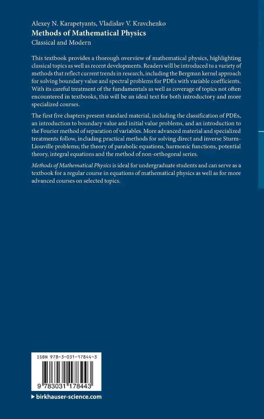Rückseite: 9783031178443 | Methods of Mathematical Physics | Classical and Modern | Buch | xi