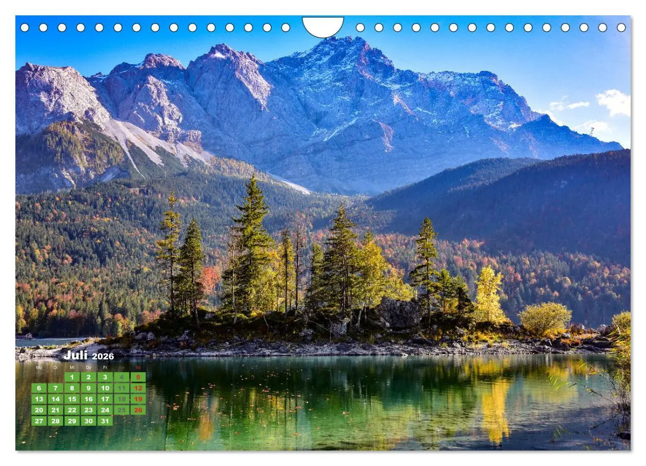 Bild: 9783457288443 | Seen in Bayern (Wandkalender 2026 DIN A4 quer), CALVENDO...