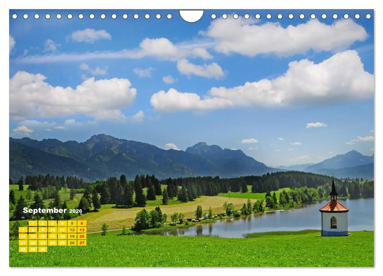Bild: 9783457288443 | Seen in Bayern (Wandkalender 2026 DIN A4 quer), CALVENDO...