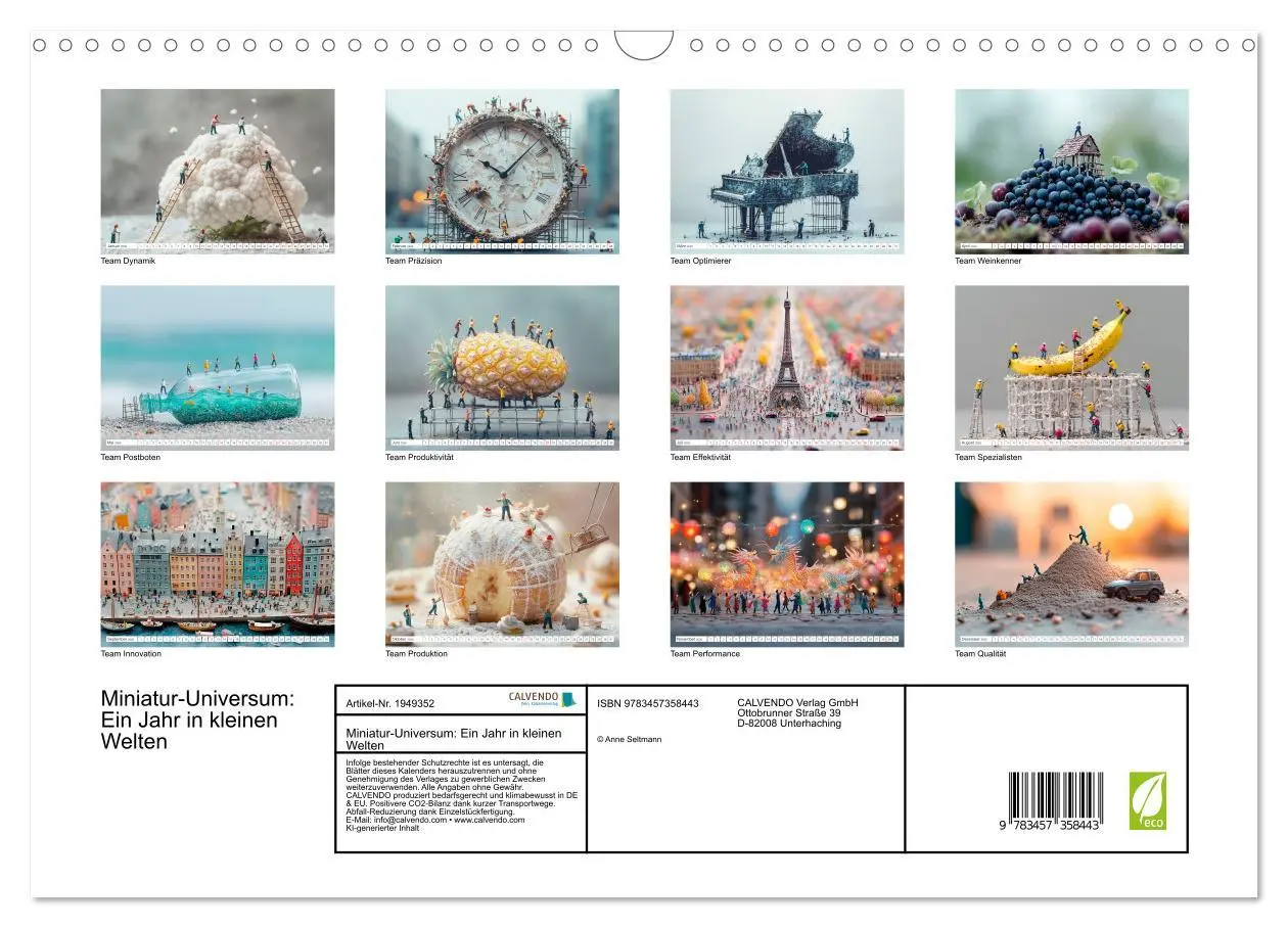 Bild: 9783457358443 | Miniatur-Universum: Ein Jahr in kleinen Welten (Wandkalender 2026...