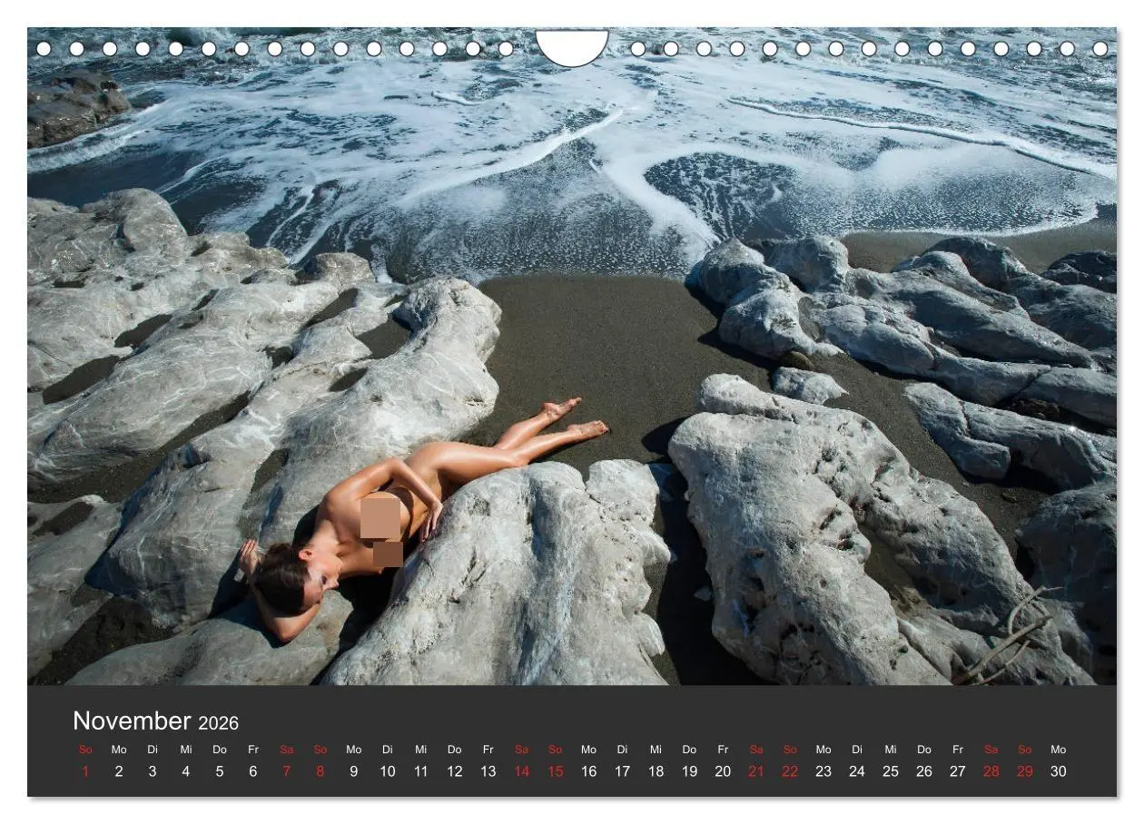 Bild: 9783457808443 | Aktfotografie am Meer (Wandkalender 2026 DIN A4 quer), CALVENDO...