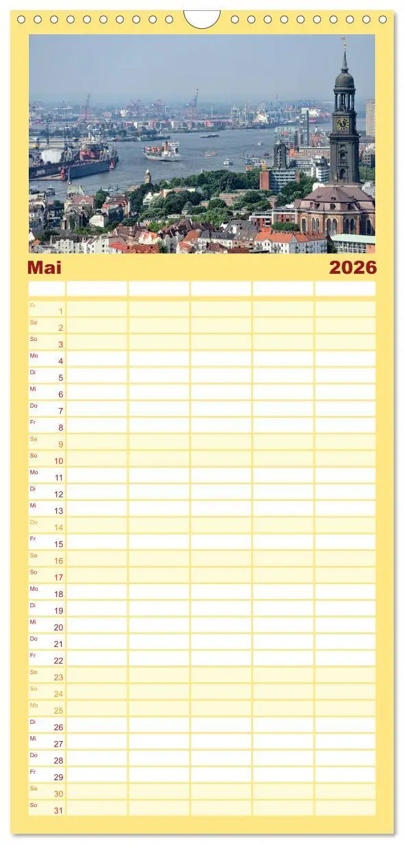 Bild: 9783516518443 | Familienplaner 2026 - Hamburg Stadt an der Alster und Elbe mit 5...