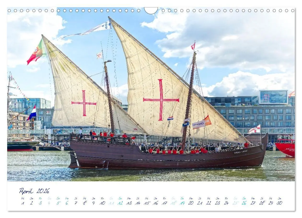 Bild: 9783516688443 | SAIL Amsterdam (Wandkalender 2026 DIN A3 quer), CALVENDO...