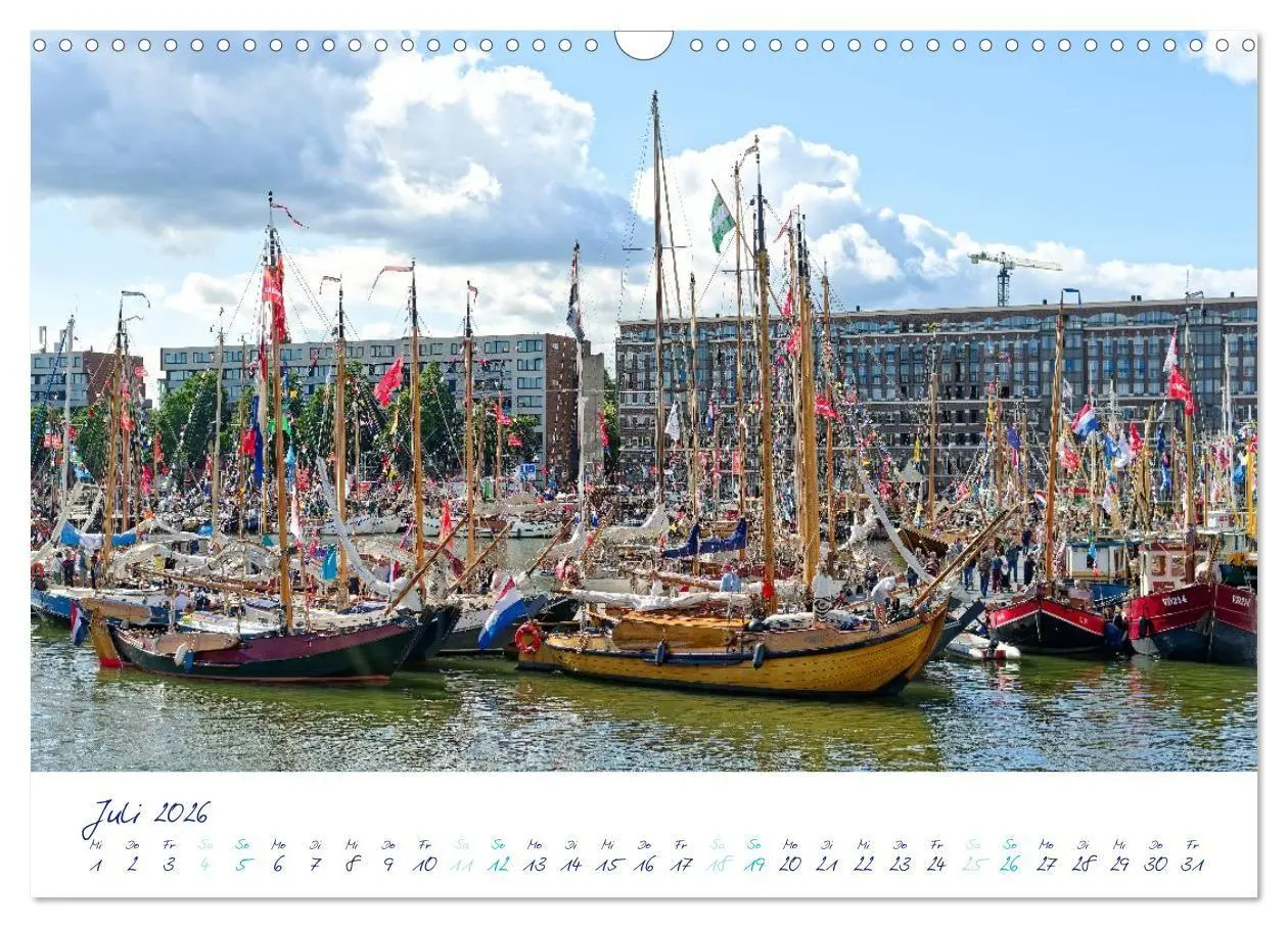 Bild: 9783516688443 | SAIL Amsterdam (Wandkalender 2026 DIN A3 quer), CALVENDO...