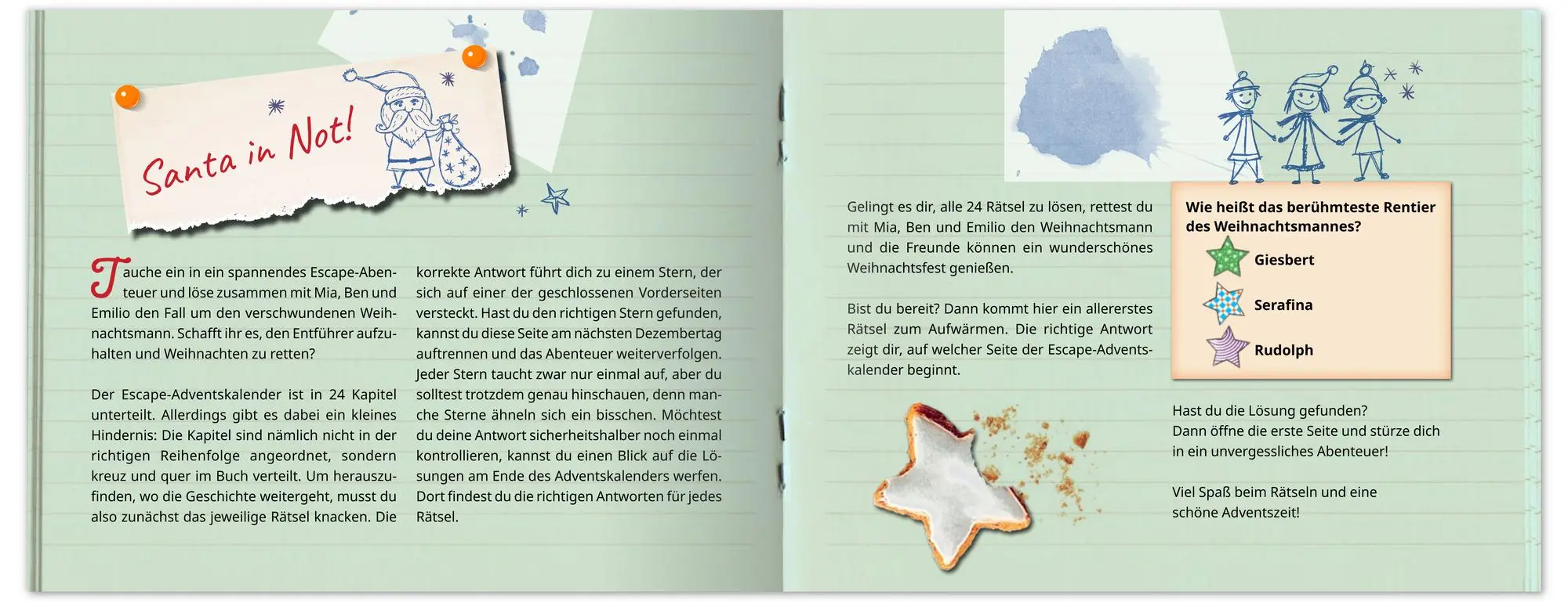 Bild: 9783780618443 | Der mysteriöse Weihnachtsdieb - Ein Escape-Adventskalender für Kids