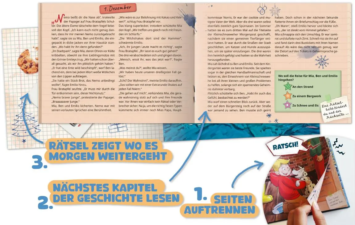 Bild: 9783780618443 | Der mysteriöse Weihnachtsdieb - Ein Escape-Adventskalender für Kids