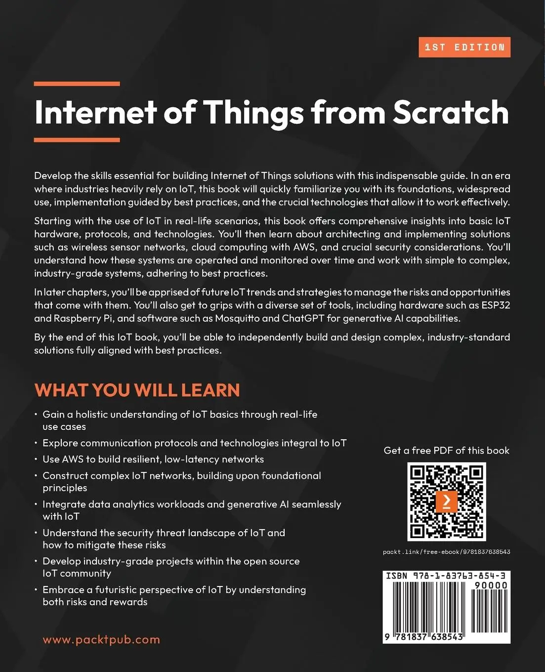 Rückseite: 9781837638543 | Internet of Things from Scratch | Renaldi Gondosubroto | Taschenbuch
