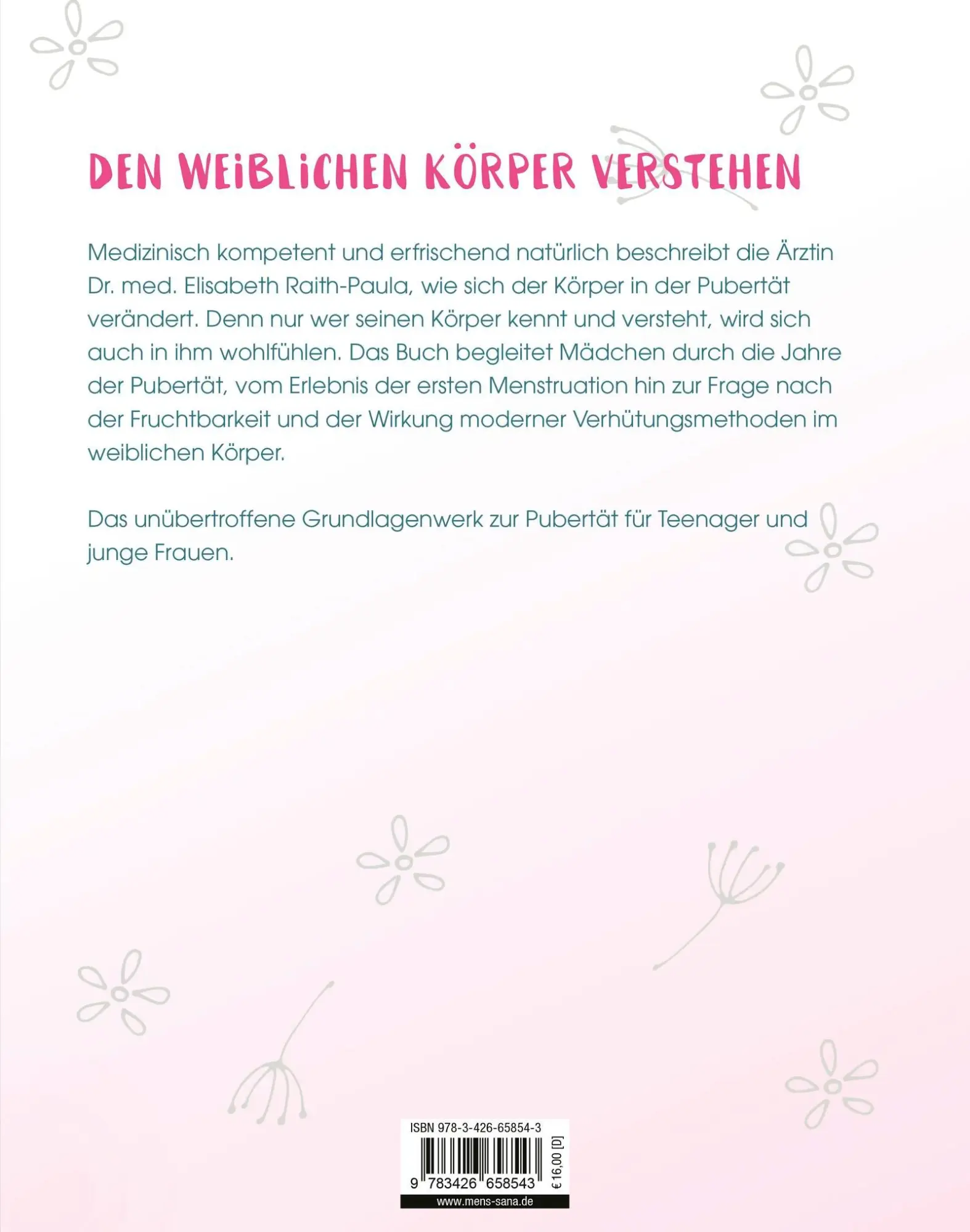 Rückseite: 9783426658543 | Was ist los in meinem Körper? | Alles über Zyklus, Tage, Fruchtbarkeit