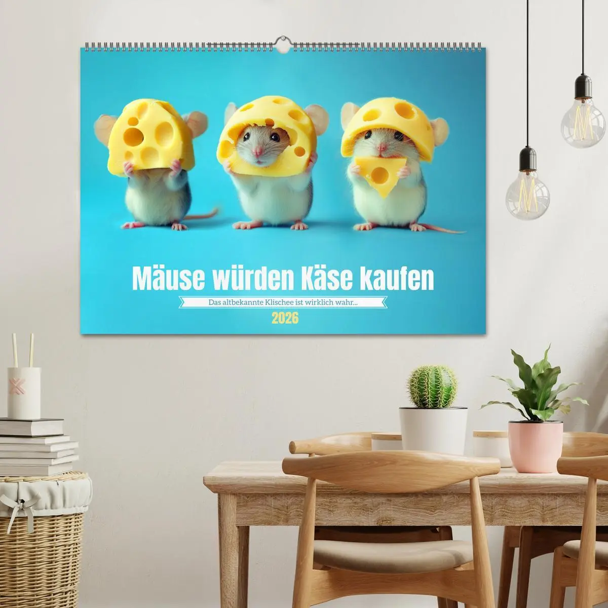 Bild: 9783457278543 | Mäuse würden Käse kaufen (Wandkalender 2026 DIN A2 quer), CALVENDO...