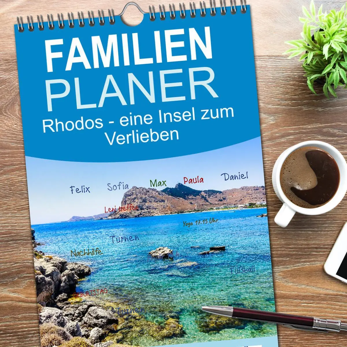 Bild: 9783516508543 | Familienplaner 2026 - Rhodos - eine Insel zum Verlieben mit 5...
