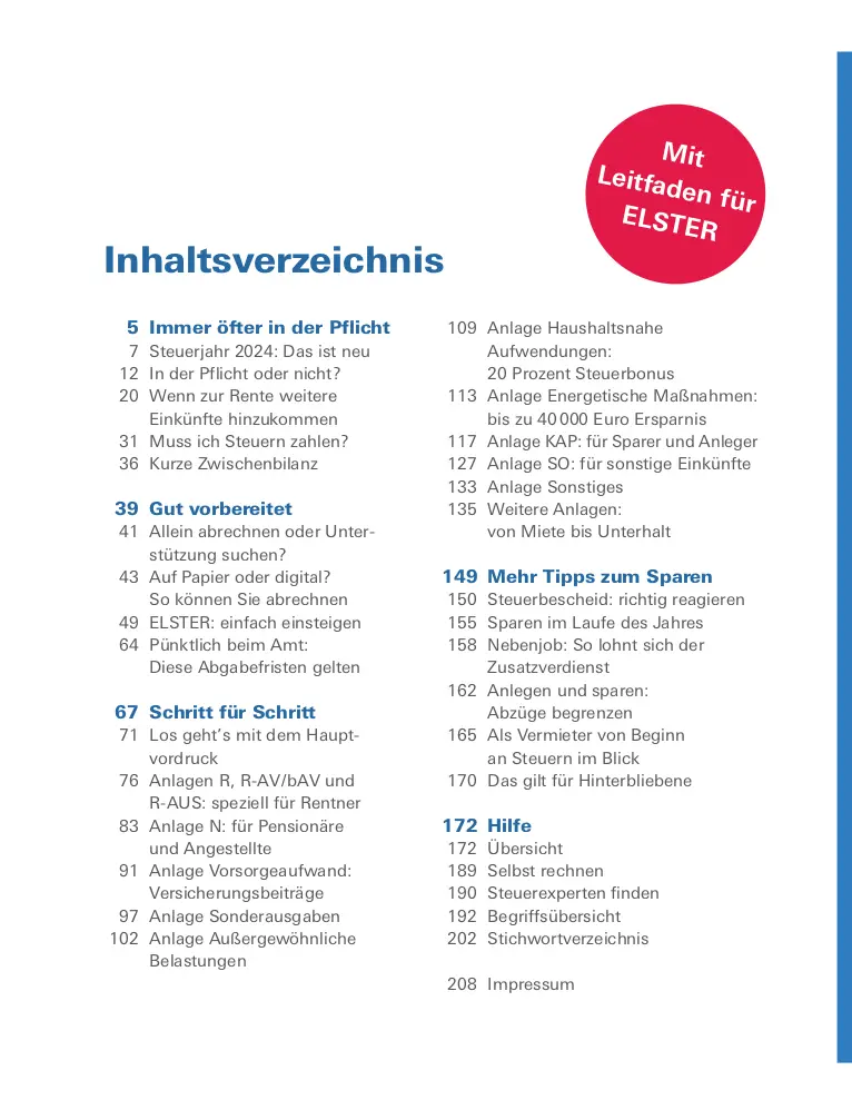 Bild: 9783747108543 | Steuererklärung 2024/2025 - Rentner, Pensionäre | Udo Reuß | Buch