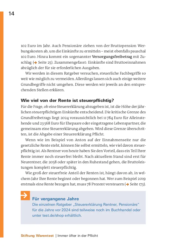 Bild: 9783747108543 | Steuererklärung 2024/2025 - Rentner, Pensionäre | Udo Reuß | Buch