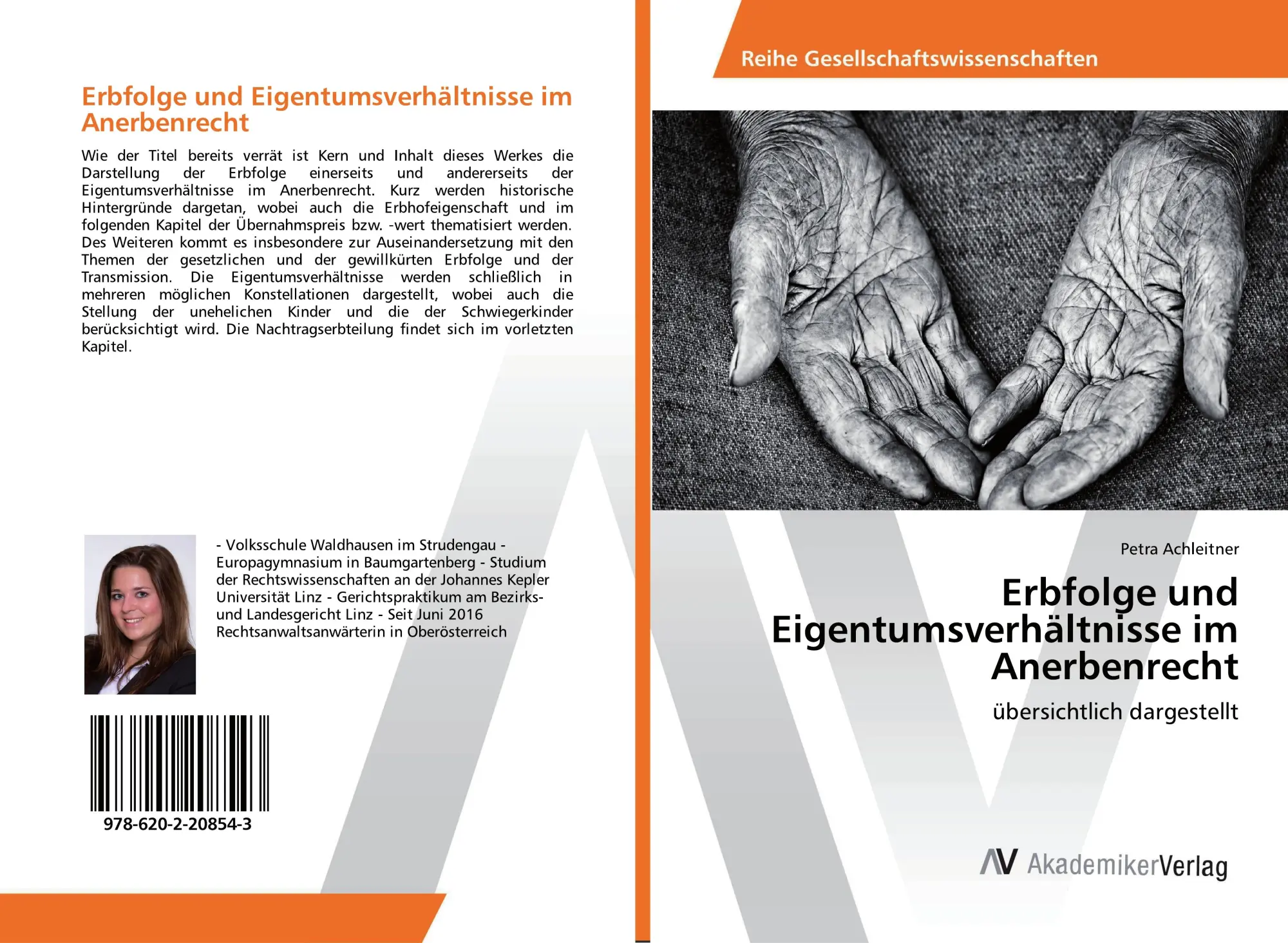 Cover: 9786202208543 | Erbfolge und Eigentumsverhältnisse im Anerbenrecht | Petra Achleitner