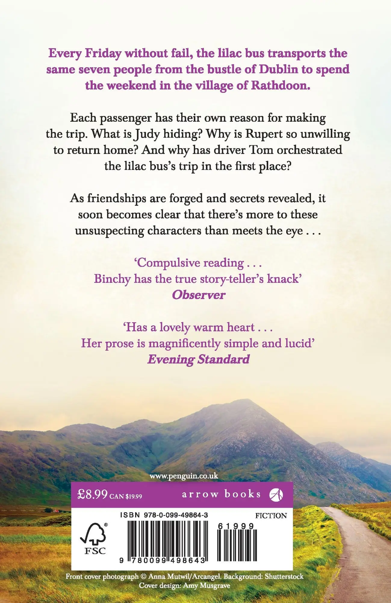 Rückseite: 9780099498643 | The Lilac Bus | Maeve Binchy | Taschenbuch | Kartoniert / Broschiert