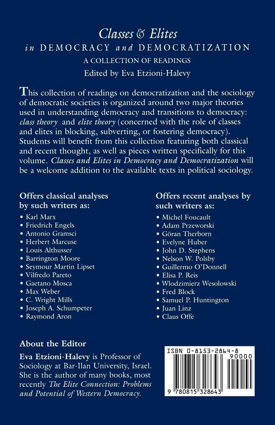 Rückseite: 9780815328643 | Classes and Elites in Democracy and Democratization | Halevy | Buch