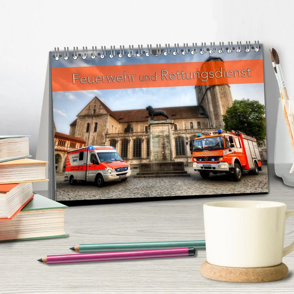 Bild: 9783457888643 | Feuerwehr und Rettungsdienst (Tischkalender 2026 DIN A5 quer),...