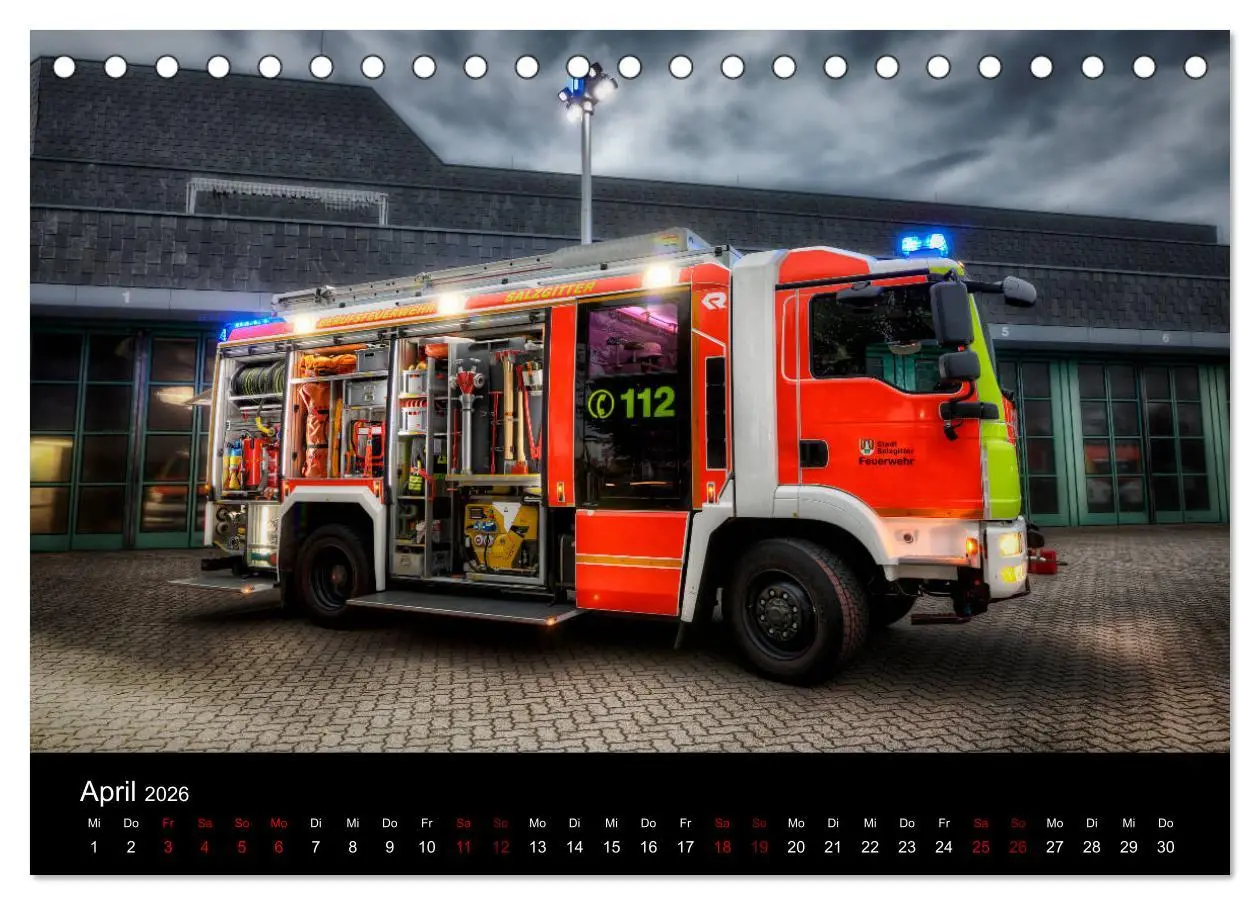 Bild: 9783457888643 | Feuerwehr und Rettungsdienst (Tischkalender 2026 DIN A5 quer),...