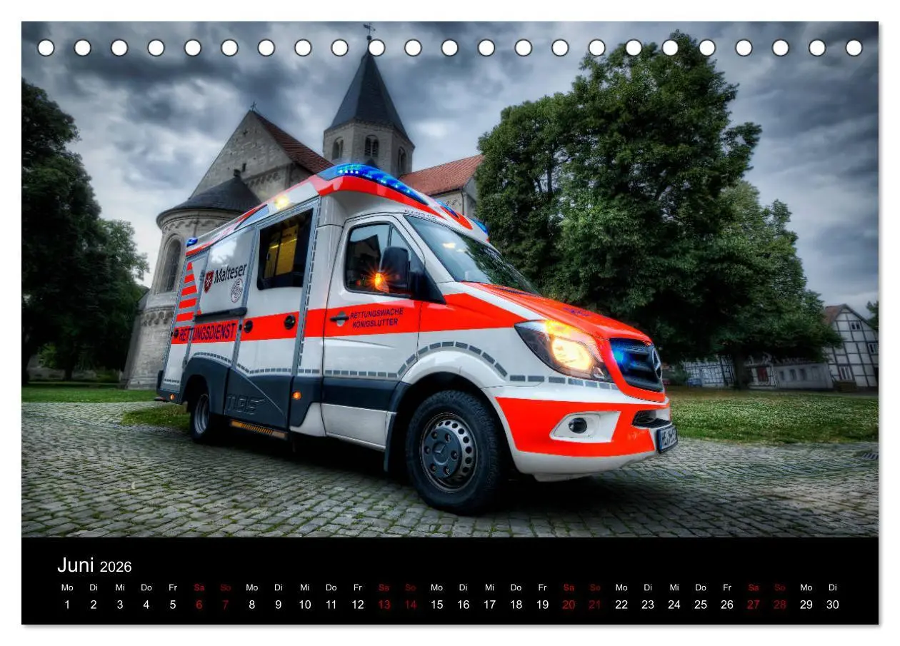 Bild: 9783457888643 | Feuerwehr und Rettungsdienst (Tischkalender 2026 DIN A5 quer),...