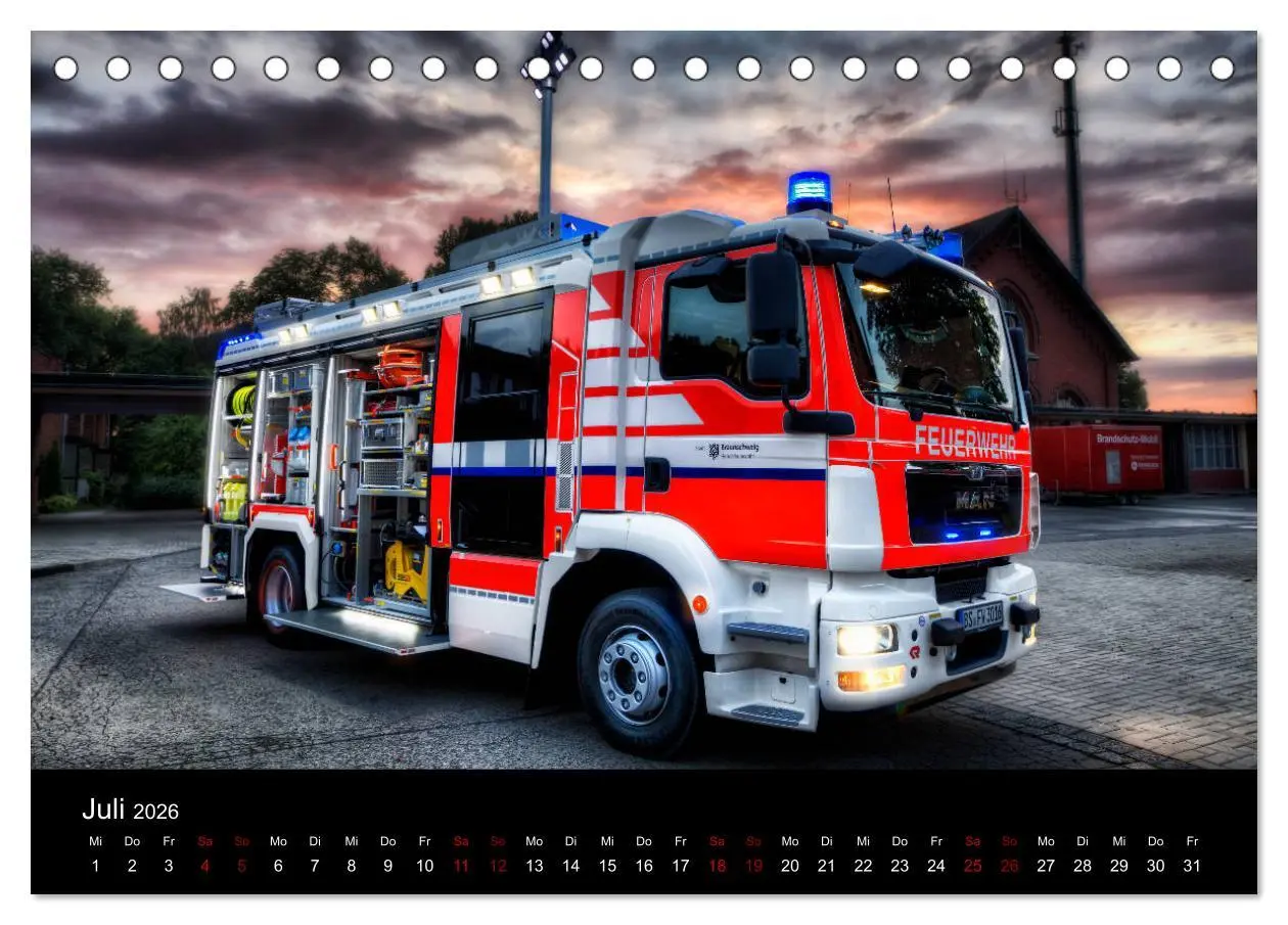 Bild: 9783457888643 | Feuerwehr und Rettungsdienst (Tischkalender 2026 DIN A5 quer),...