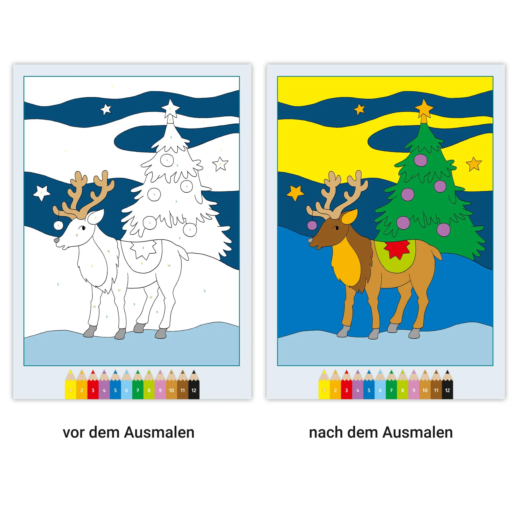 Bild: 9783473488643 | CreArt Malen nach Zahlen - Weihnachten | Isabelle Metzen | Taschenbuch