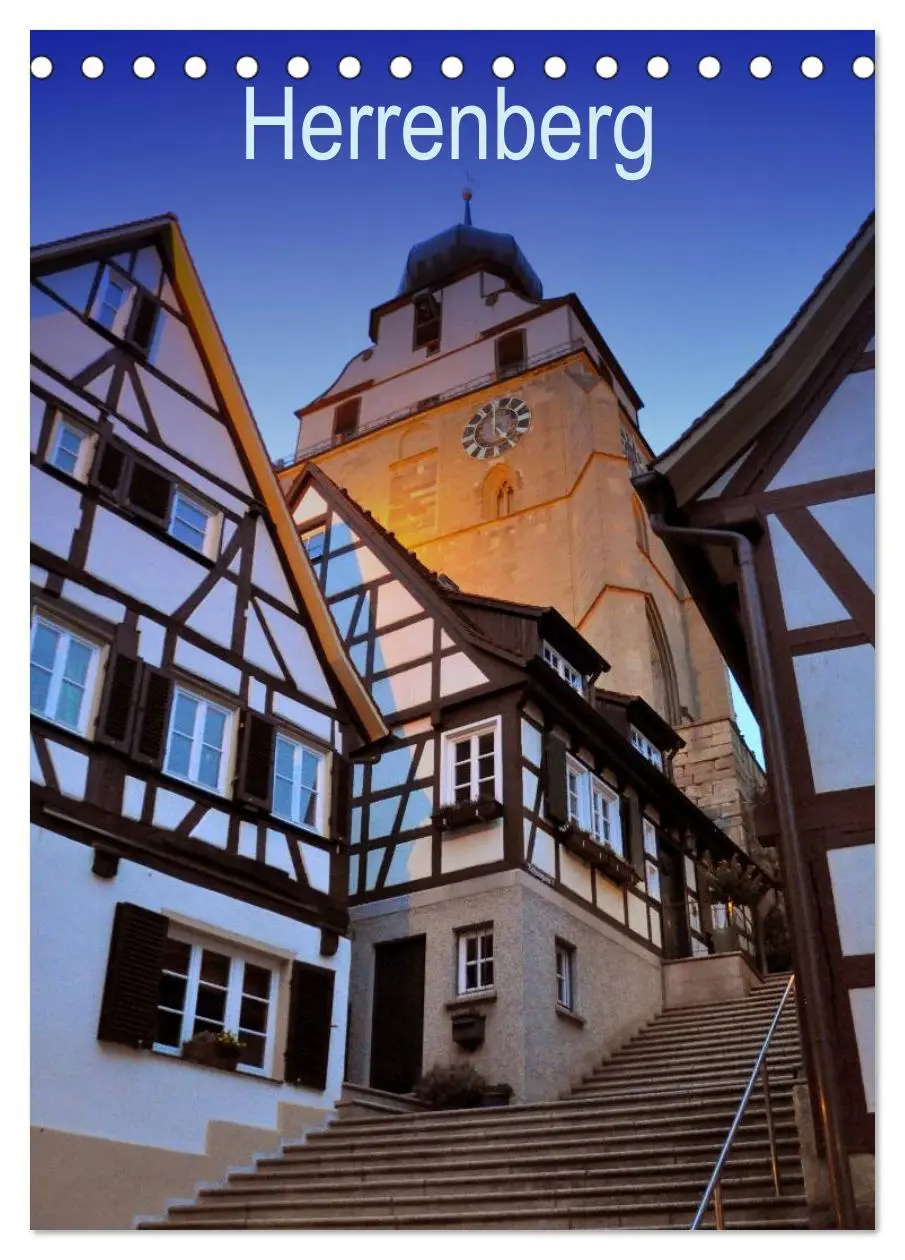 Cover: 9783516428643 | Herrenberg (Tischkalender 2026 DIN A5 hoch), CALVENDO Monatskalender