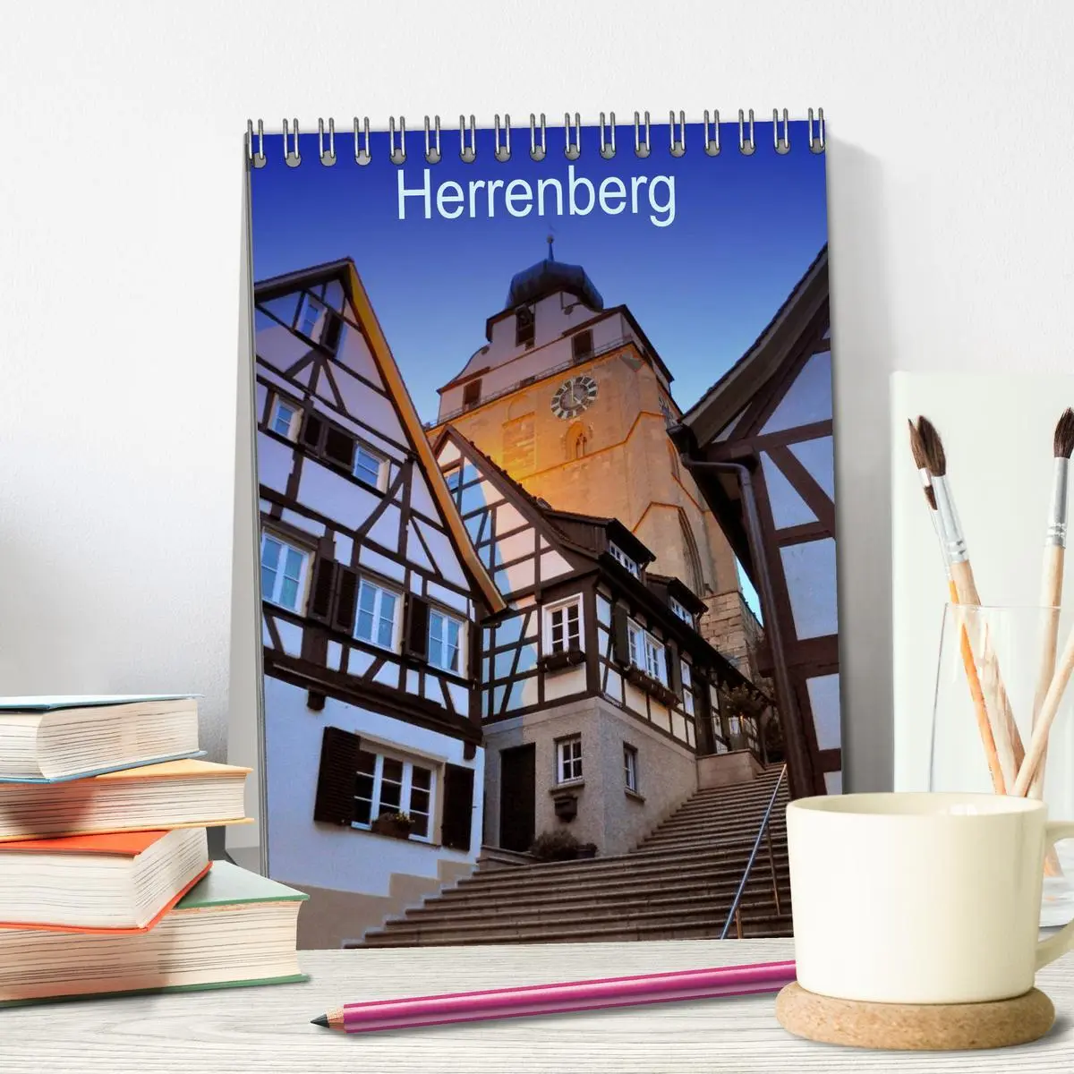 Bild: 9783516428643 | Herrenberg (Tischkalender 2026 DIN A5 hoch), CALVENDO Monatskalender