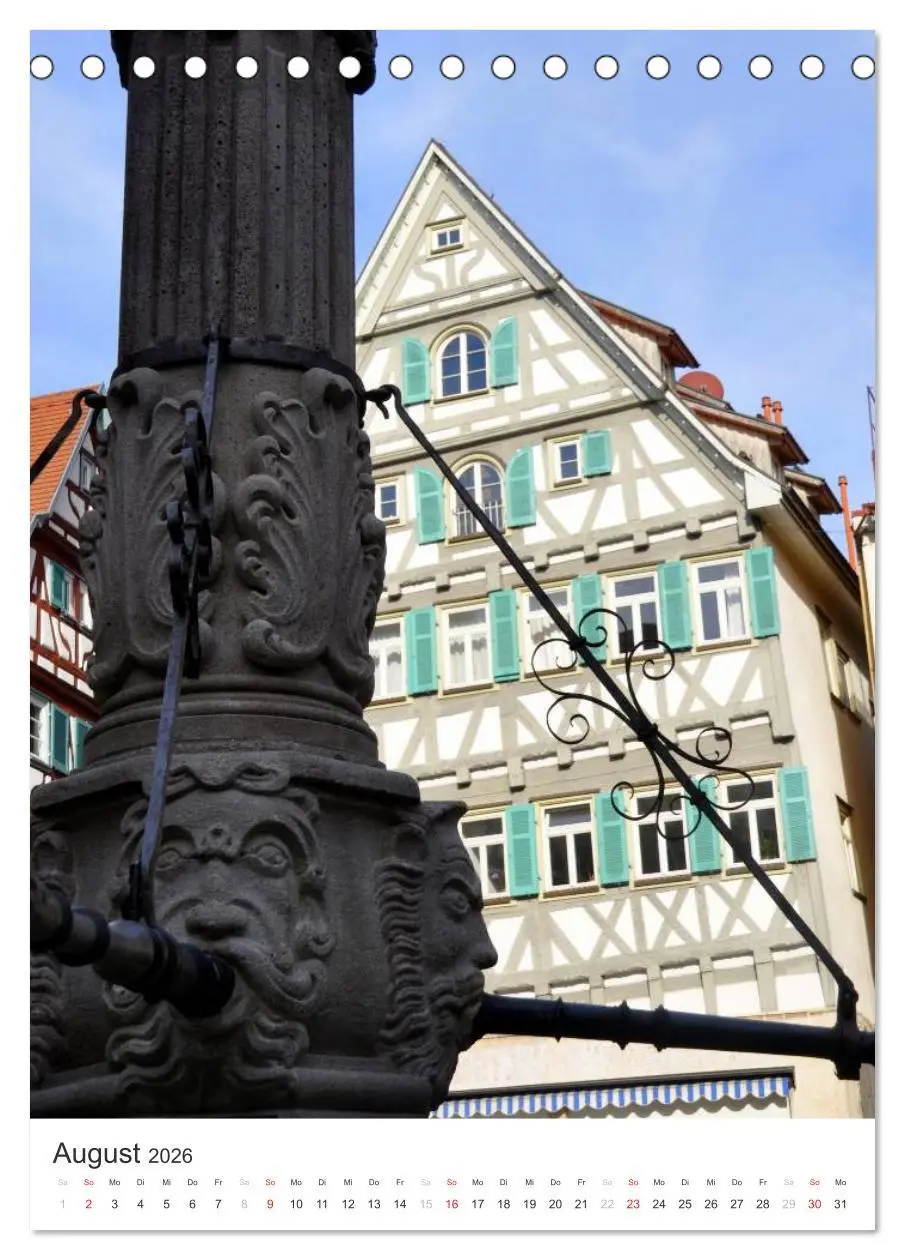 Bild: 9783516428643 | Herrenberg (Tischkalender 2026 DIN A5 hoch), CALVENDO Monatskalender