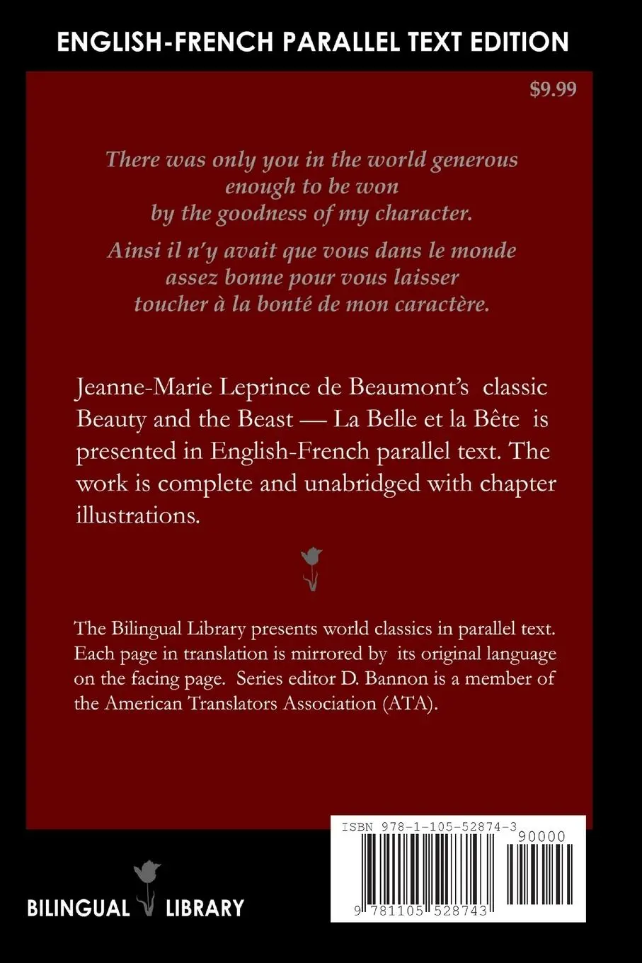 Rückseite: 9781105528743 | Beauty and the Beast-La Belle et la Bête English-French Parallel...