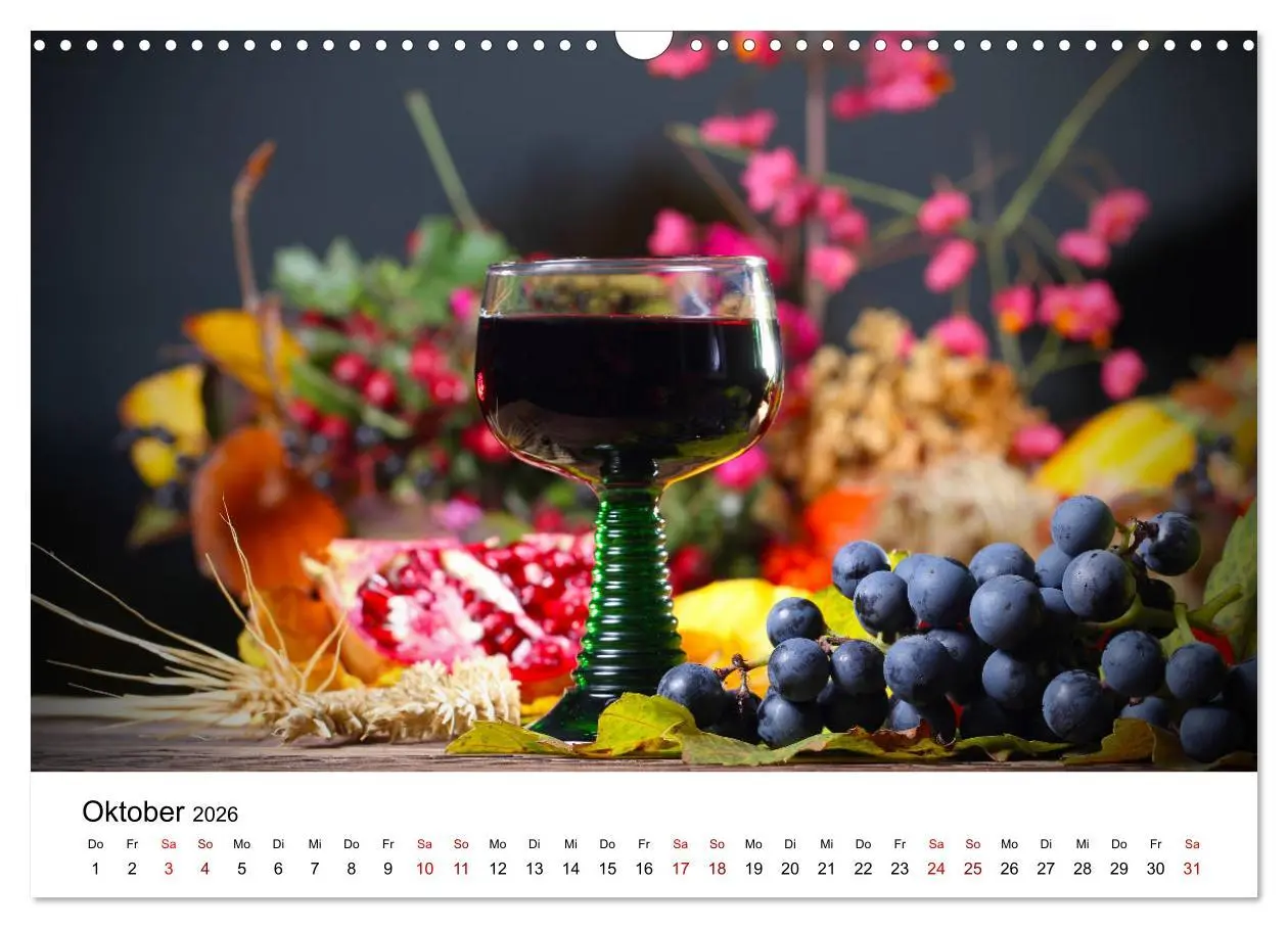 Bild: 9783457878743 | Weinkalender (Wandkalender 2026 DIN A3 quer), CALVENDO Monatskalender