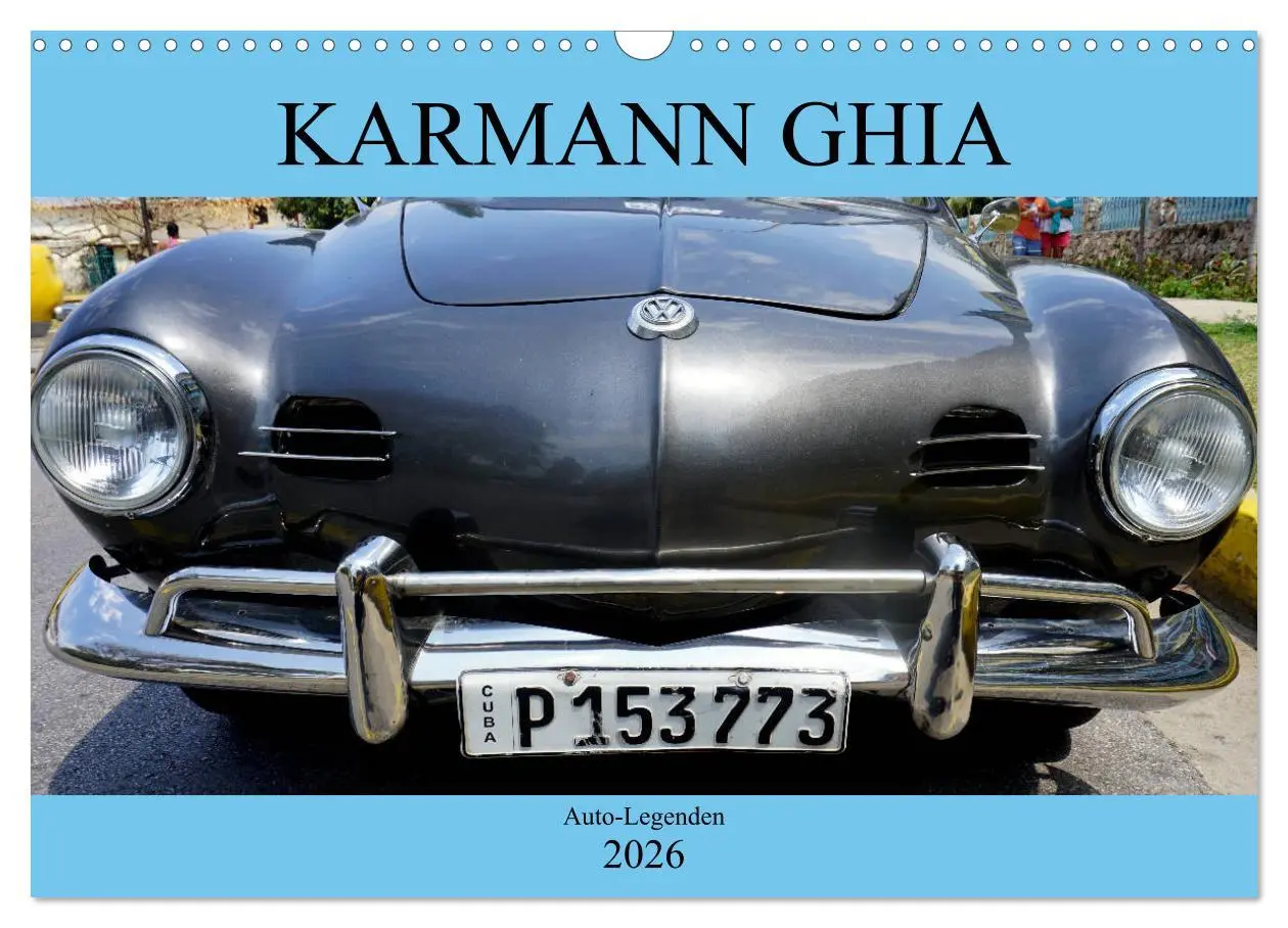 Cover: 9783516038743 | KARMANN GHIA - Auto-Legenden (Wandkalender 2026 DIN A3 quer),...