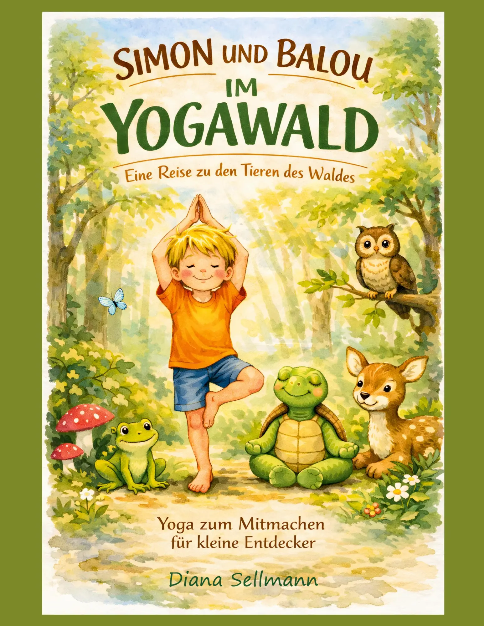 Cover: 9783696778743 | Simon und Balou im Yogawald | Eine Reise zu den Tieren des Waldes