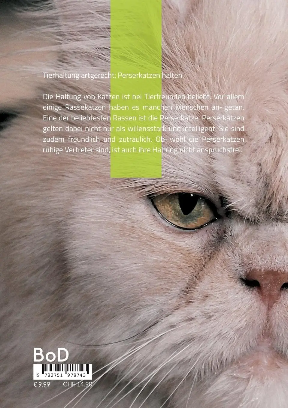 Rückseite: 9783751978743 | Tierhaltung artgerecht | Perserkatzen | Julia Schnur | Taschenbuch