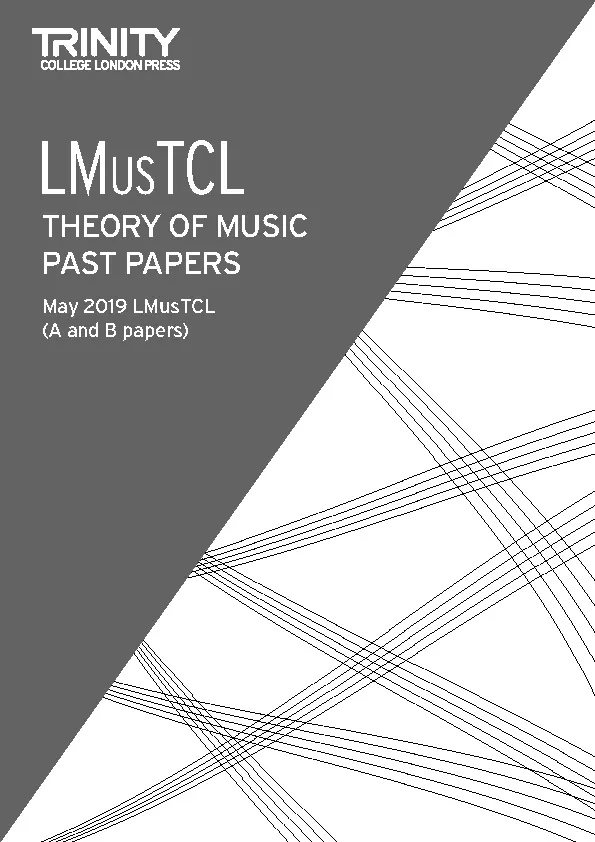Cover: 9780857368843 | Theory of Music Past Papers May 2019: LMusTCL | Buch | 2019