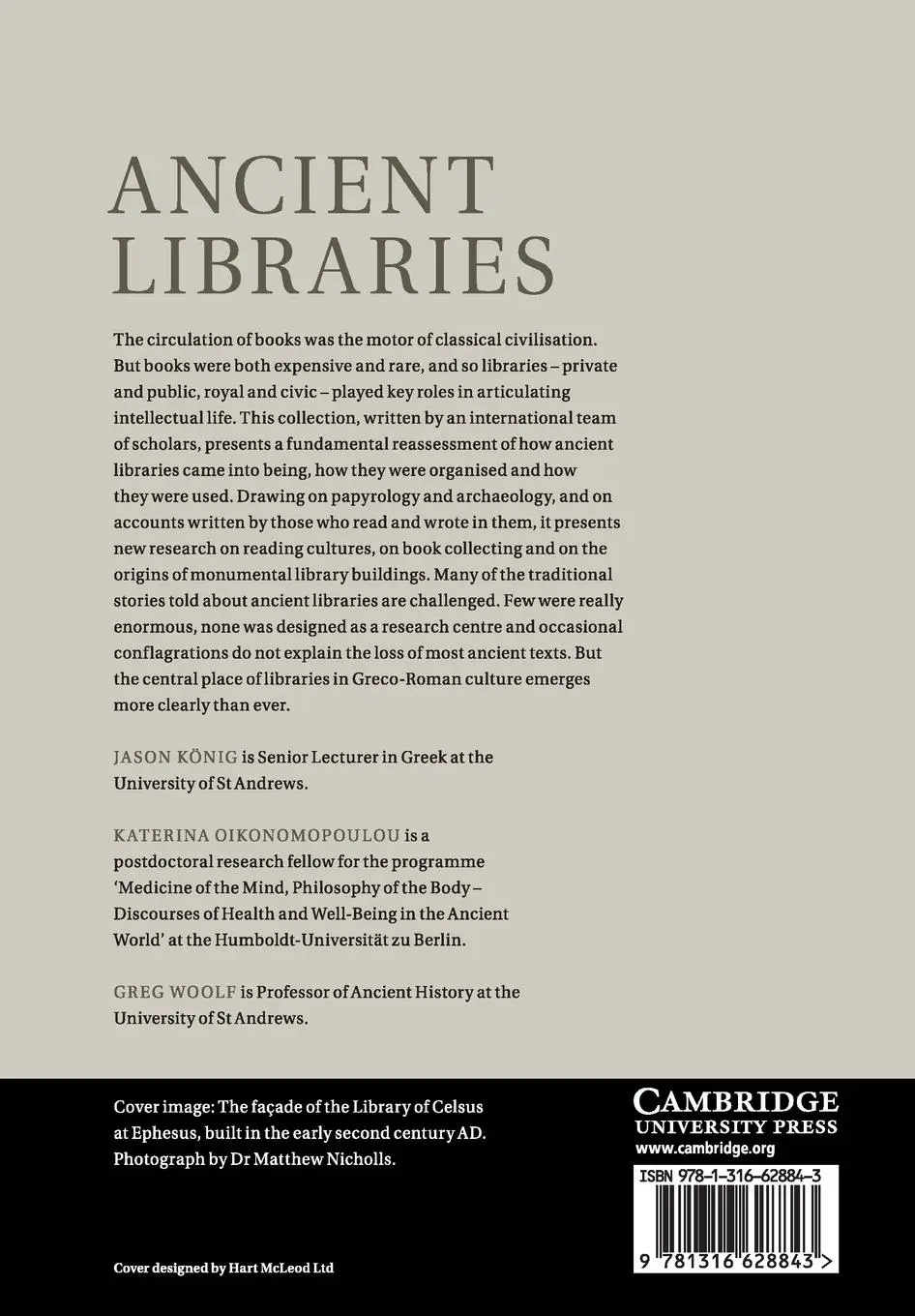 Rückseite: 9781316628843 | Ancient Libraries | Jason König (u. a.) | Taschenbuch | Englisch